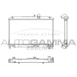 Chladič motora AUTOGAMMA 107348