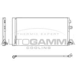 Kondenzátor klimatizácie AUTOGAMMA 107515