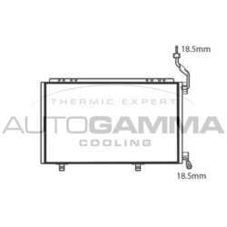 Kondenzátor klimatizácie AUTOGAMMA 107776