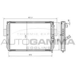 Chladič motora AUTOGAMMA 403494