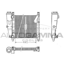 Chladič motora AUTOGAMMA 100284