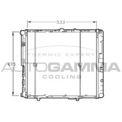 Chladič motora AUTOGAMMA 100547