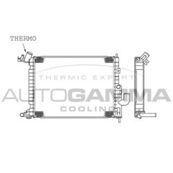 Chladič motora AUTOGAMMA 101326