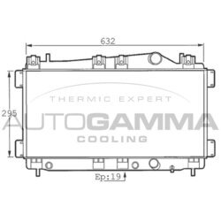 Chladič motora AUTOGAMMA 101395