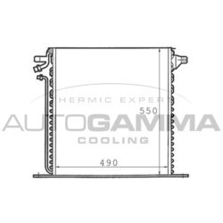 Kondenzátor klimatizácie AUTOGAMMA 101563