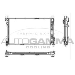 Chladič motora AUTOGAMMA 102920