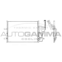 Kondenzátor klimatizácie AUTOGAMMA 103621