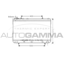 Chladič motora AUTOGAMMA 104257