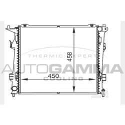 Chladič motora AUTOGAMMA 104273