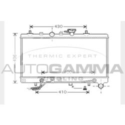 Chladič motora AUTOGAMMA 104275