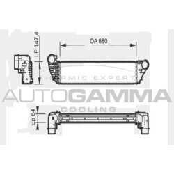 Chladič plniaceho vzduchu AUTOGAMMA 104413