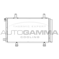 Kondenzátor klimatizácie AUTOGAMMA 104439