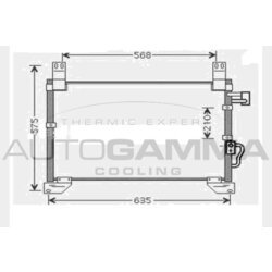 Kondenzátor klimatizácie AUTOGAMMA 104441