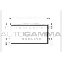 Kondenzátor klimatizácie AUTOGAMMA 104483