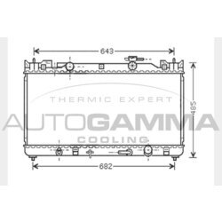 Chladič motora AUTOGAMMA 104716
