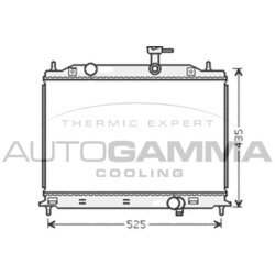 Chladič motora AUTOGAMMA 104847