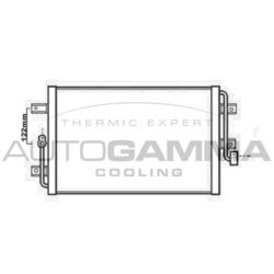 Kondenzátor klimatizácie AUTOGAMMA 104897
