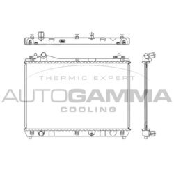 Chladič motora AUTOGAMMA 105137