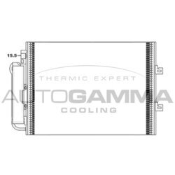Kondenzátor klimatizácie AUTOGAMMA 105205
