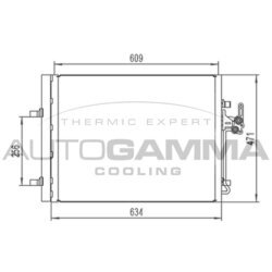 Kondenzátor klimatizácie AUTOGAMMA 105223