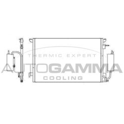 Kondenzátor klimatizácie AUTOGAMMA 105344