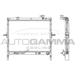 Chladič motora AUTOGAMMA 107029