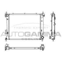 Chladič motora AUTOGAMMA 107123
