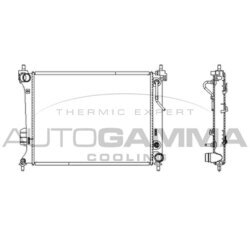 Chladič motora AUTOGAMMA 107124