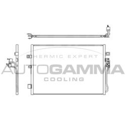 Kondenzátor klimatizácie AUTOGAMMA 107289