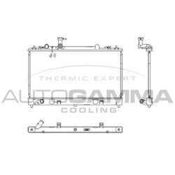 Chladič motora AUTOGAMMA 107444