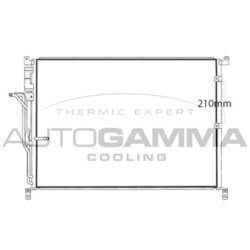 Kondenzátor klimatizácie AUTOGAMMA 107678