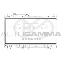 Chladič motora AUTOGAMMA 107720