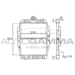 Chladič motora AUTOGAMMA 100244