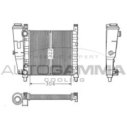 Chladič motora AUTOGAMMA 100310