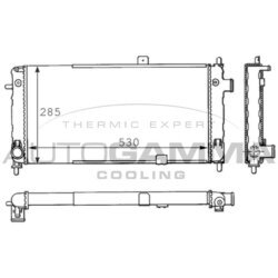 Chladič motora AUTOGAMMA 100705