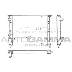 Chladič motora AUTOGAMMA 100847