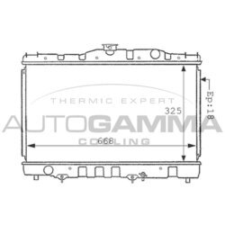 Chladič motora AUTOGAMMA 100996