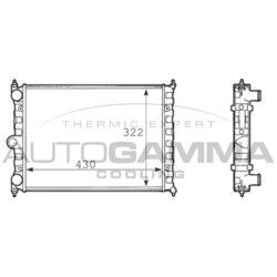 Chladič motora AUTOGAMMA 101079