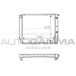 Chladič motora AUTOGAMMA 101111