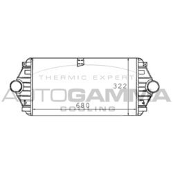 Chladič plniaceho vzduchu AUTOGAMMA 101491