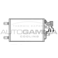 Kondenzátor klimatizácie AUTOGAMMA 103524