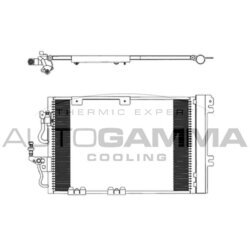 Kondenzátor klimatizácie AUTOGAMMA 103829