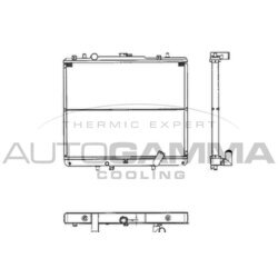 Chladič motora AUTOGAMMA 103999