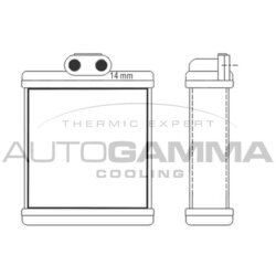 Výmenník tepla vnútorného kúrenia AUTOGAMMA 104104