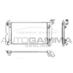Chladič motora AUTOGAMMA 104164
