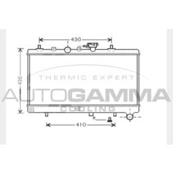 Chladič motora AUTOGAMMA 104276