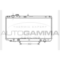 Chladič motora AUTOGAMMA 104281