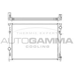Chladič motora AUTOGAMMA 104925