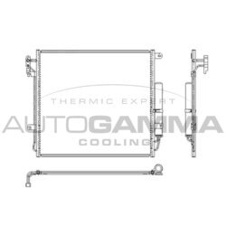 Kondenzátor klimatizácie AUTOGAMMA 105196