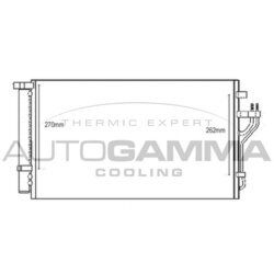 Kondenzátor klimatizácie AUTOGAMMA 107110